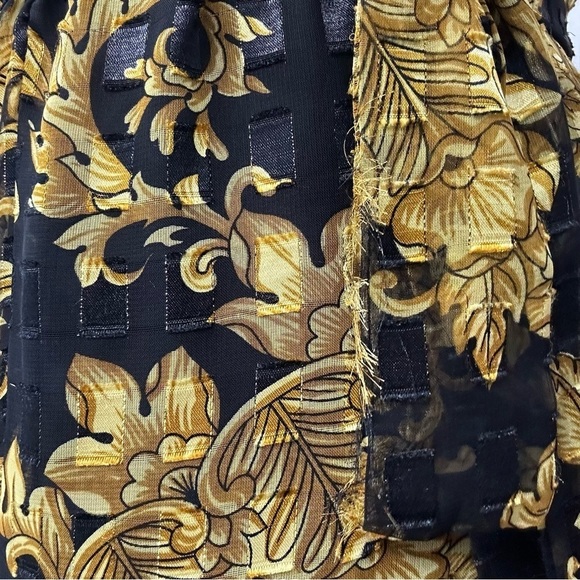 Vintage Victoria’s Secret Robe Gold Label Black Luxury Casual Lounge One Size - Picture 6 of 8